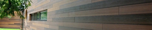 Foto de Siding Exterior WPC o Revestimiento exterior de WPC, ideal como revestimiento para paredes y muros de exterior