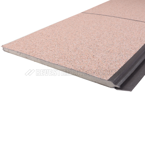 Siding Texturizado Tipo Granito Coral (Caja de 8 un.)