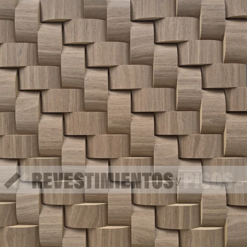 Panel Acústico Color Café Madera RIA002